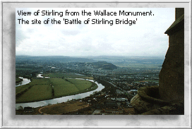 View from the monument of the battle field